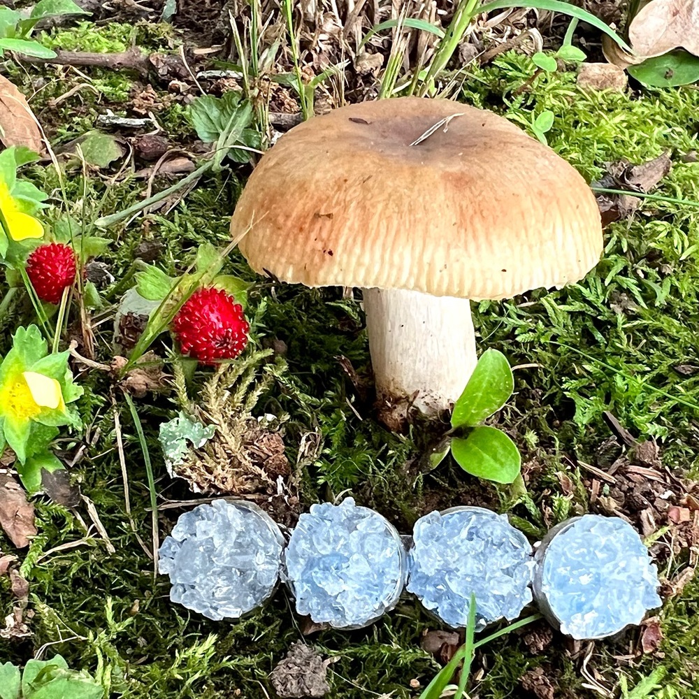 Celestite In Circles Barrette